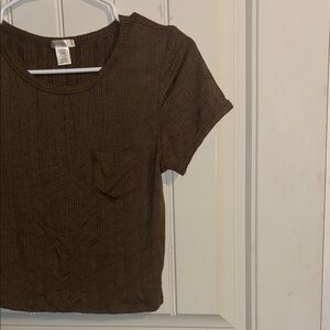 Olive Ribbed Women's Y2K Super Soft Cropped Top